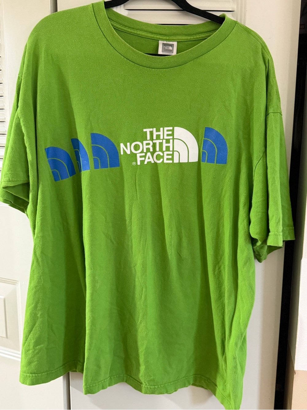 Men’s The North Face Bright Green Short-Sleeve Logo Tee, Size 2x
